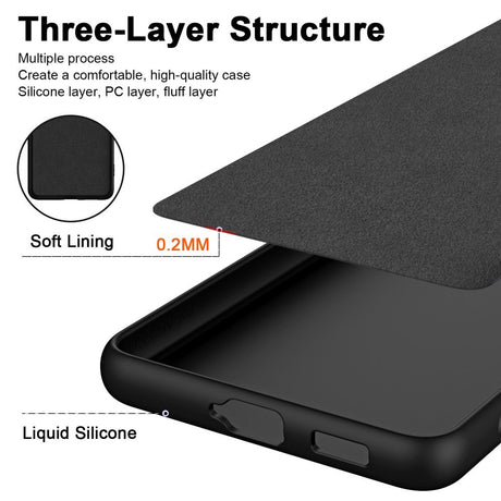 EIDERWOOD Motorola Moto G84 Liquid Silikone Cover - Sort