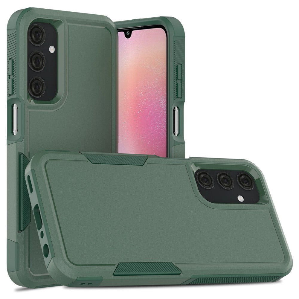 Samsung Galaxy A25 (5G) Hybrid Håndværker Plastik Cover - Grøn
