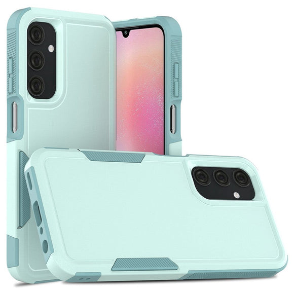 Samsung Galaxy A25 (5G) Hybrid Håndværker Plastik Cover - Mint Blå