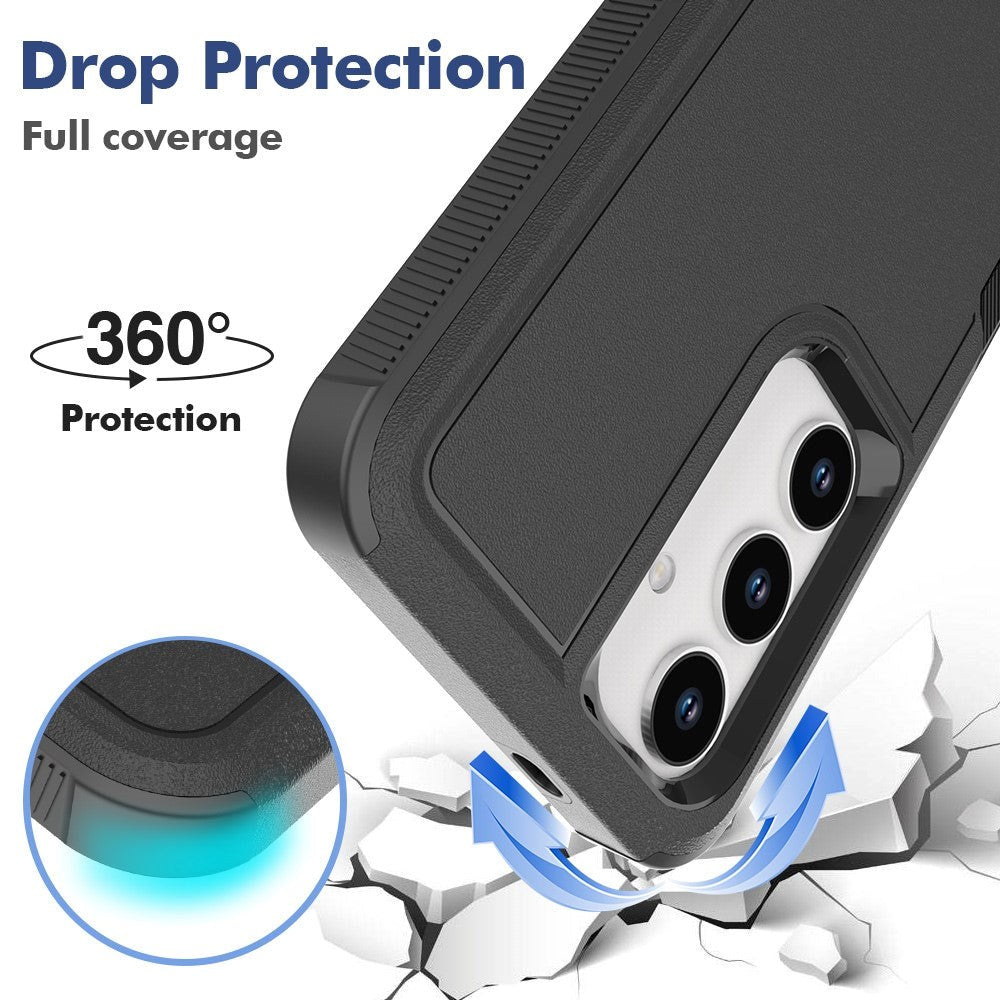 Samsung Galaxy S24 Hybrid Håndværker Plastik Cover - Sort