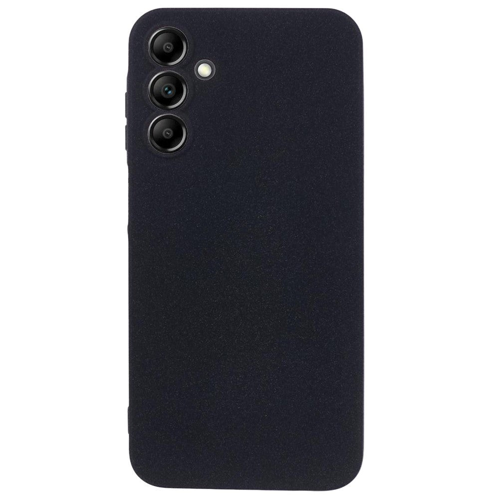 Samsung Galaxy A15 (5G) / A15 Mat Fleksibelt Plastik Cover - Sort
