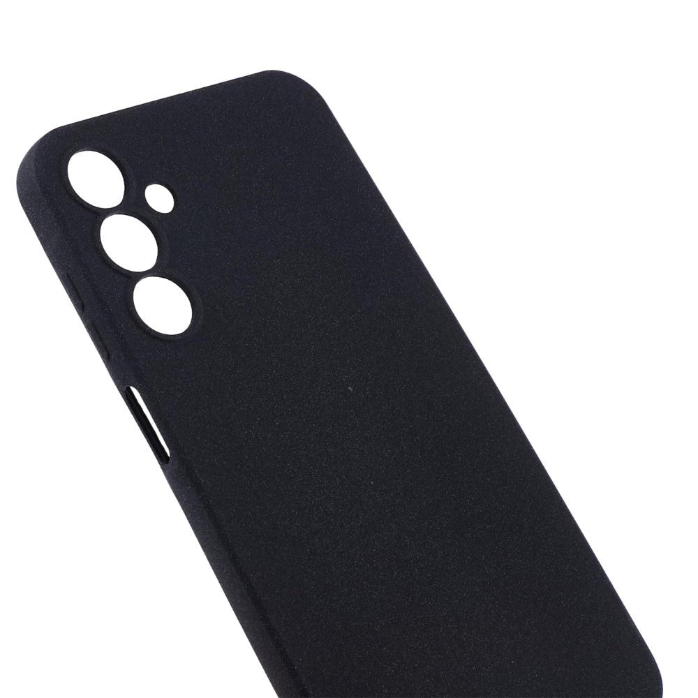 Samsung Galaxy A15 (5G) / A15 Mat Fleksibelt Plastik Cover - Sort