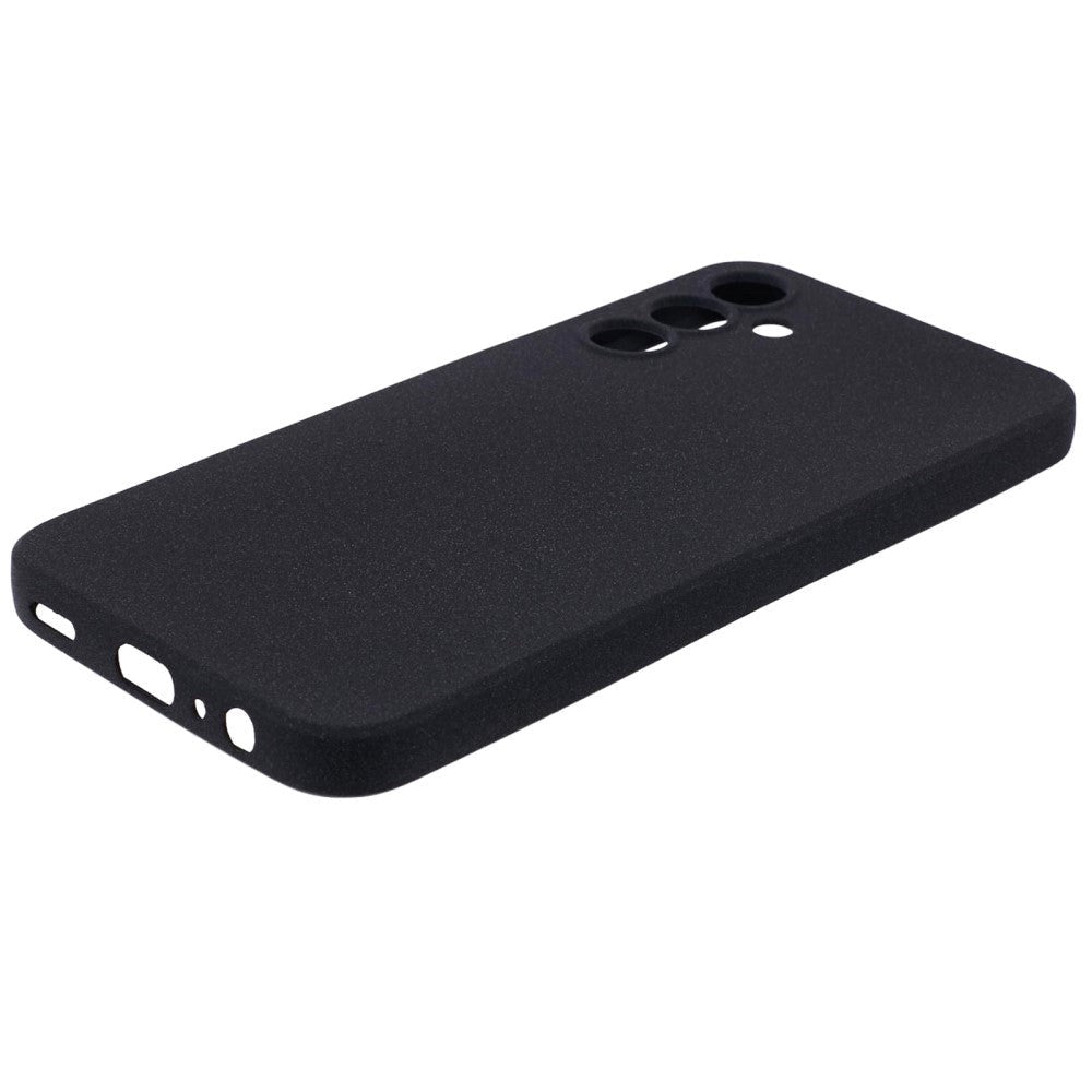 Samsung Galaxy A15 (5G) / A15 Mat Fleksibelt Plastik Cover - Sort