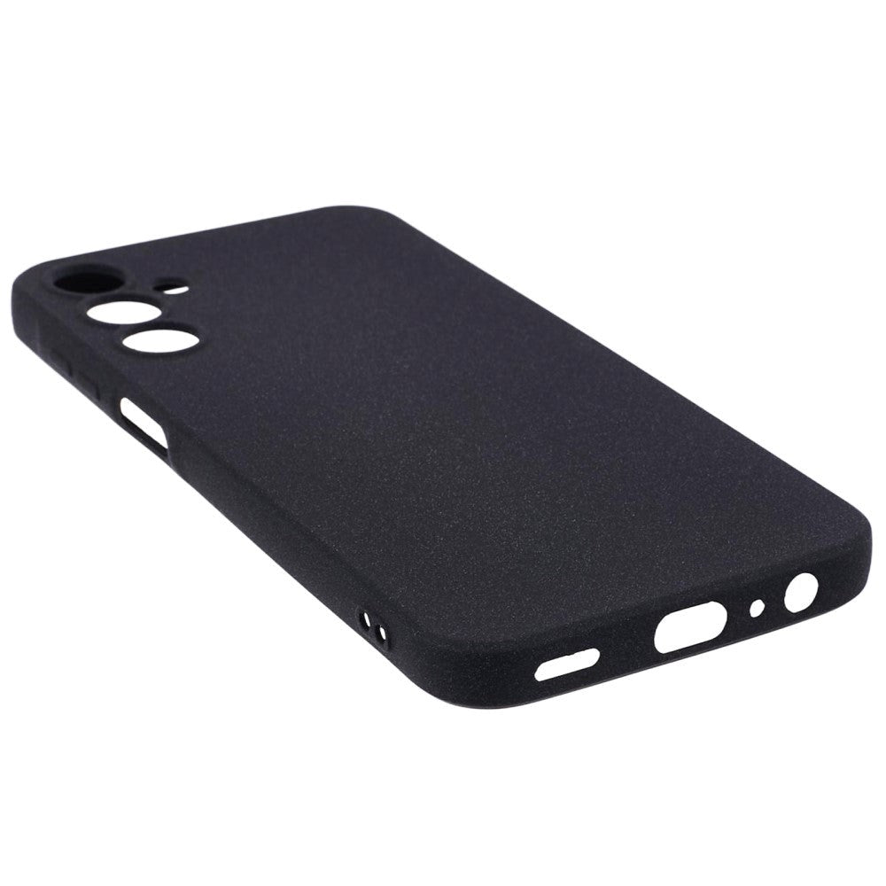 Samsung Galaxy A15 (5G) / A15 Mat Fleksibelt Plastik Cover - Sort