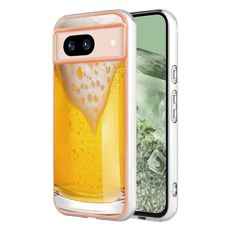 Google Pixel 8a Fleksibelt Plastik Cover m. Motiv - Øl