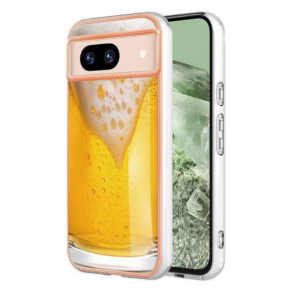 Google Pixel 8a Fleksibelt Plastik Cover m. Motiv - Øl