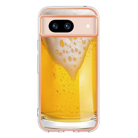 Google Pixel 8a Fleksibelt Plastik Cover m. Motiv - Øl