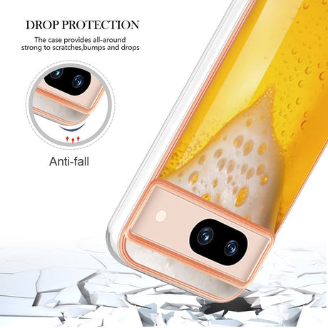 Google Pixel 8a Fleksibelt Plastik Cover m. Motiv - Øl