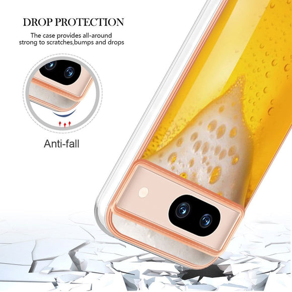 Google Pixel 8a Fleksibelt Plastik Cover m. Motiv - Øl