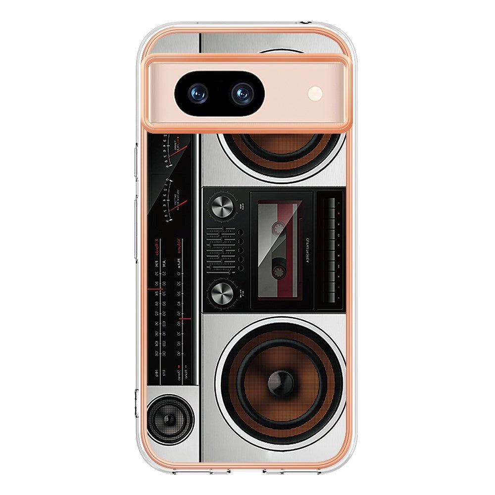 Google Pixel 8a Fleksibelt Plastik Cover m. Motiv - Radio