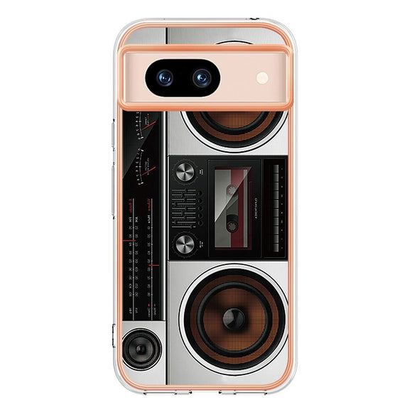 Google Pixel 8a Fleksibelt Plastik Cover m. Motiv - Radio