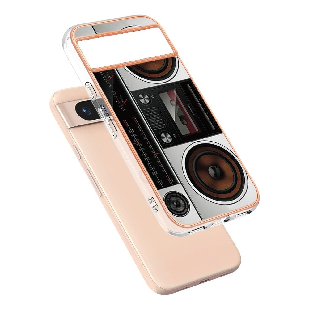 Google Pixel 8a Fleksibelt Plastik Cover m. Motiv - Radio