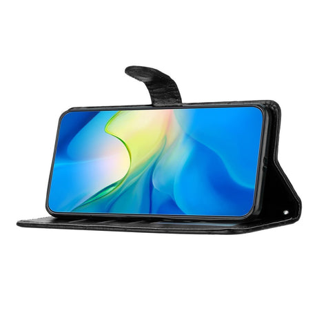 EIDERWOOD Motorola Moto G84 Læder Cover m. Pung & Strop - Rhombus - Sort