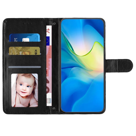 EIDERWOOD Motorola Moto G84 Læder Cover m. Pung & Strop - Rhombus - Sort