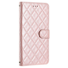 EIDERWOOD Motorola Moto G84 Læder Cover m. Pung & Strop - Rhombus - Rose Gold