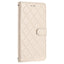 EIDERWOOD Motorola Moto G84 Læder Cover m. Pung & Strop - Rhombus - Beige