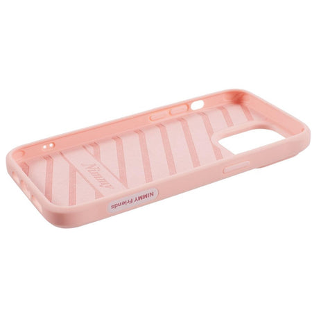 iPhone 15 Pro Hybrid Cover m. Dyremotiv & Brodering - Grå Kat