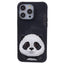 iPhone 15 Pro Hybrid Cover m. Dyremotiv & Brodering - Panda