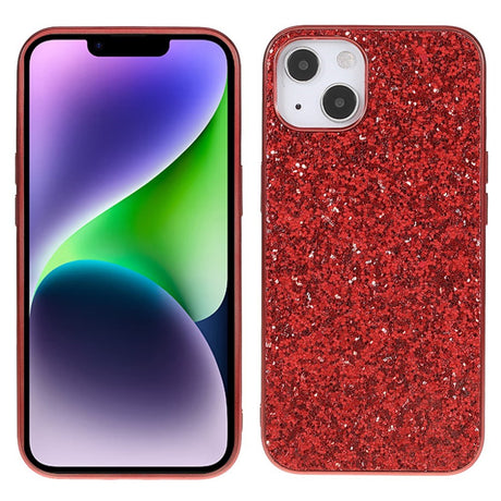 EIDERWOOD iPhone 14 Glitter Hybrid Cover - Rød