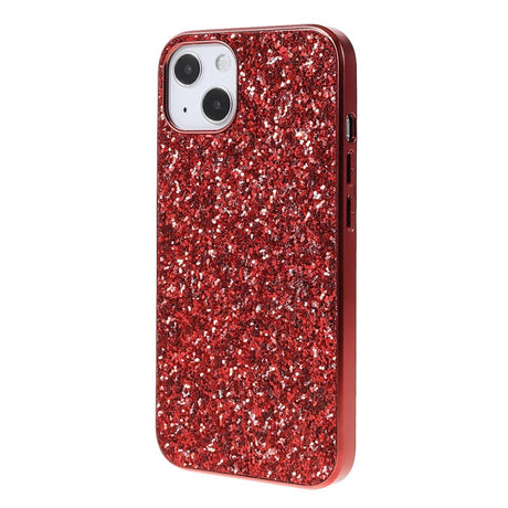 EIDERWOOD iPhone 14 Glitter Hybrid Cover - Rød