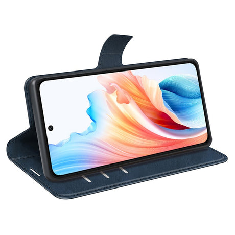 EIDERWOOD OPPO A79 (5G) / A2 (5G) Læder Cover m. Kortholder & Ståfunktion - Blå