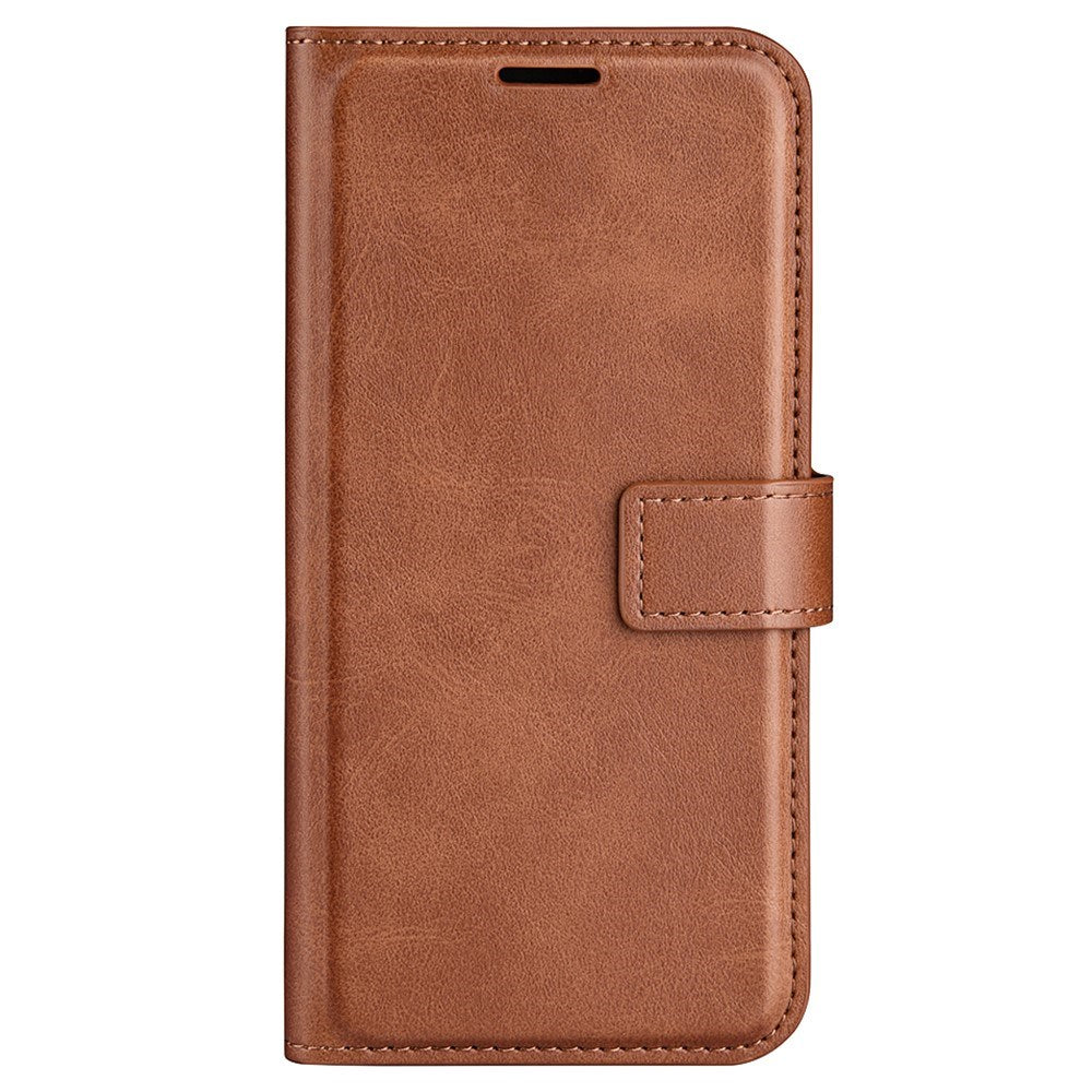 EIDERWOOD OPPO A79 (5G) / A2 (5G) Læder Cover m. Kortholder & Ståfunktion - Lysebrun
