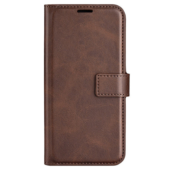 EIDERWOOD OPPO A79 (5G) / A2 (5G) Læder Cover m. Kortholder & Ståfunktion - Mørkebrun