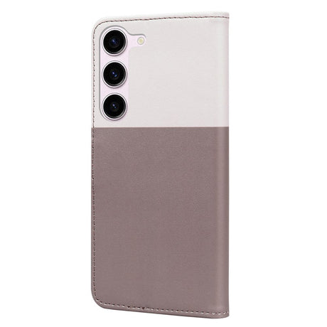 Samsung Galaxy S24+ (Plus) Flip Cover m. Kortholder / Ståfunktion / Strop - Hvid / Brun (Katte)