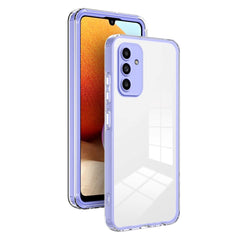 Samsung Galaxy A15 (5G) / A15 Hybrid Plastik Cover - Gennemsigtig / Lilla