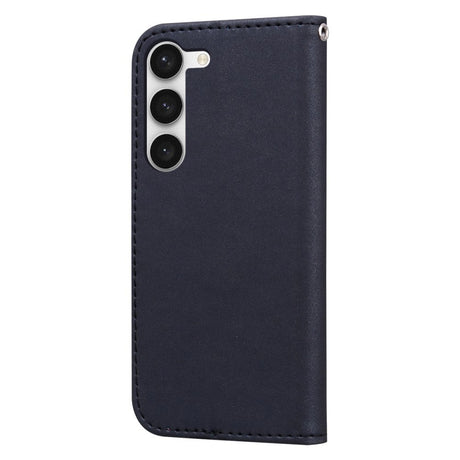 Samsung Galaxy S24+ (Plus) Flip Cover m. Kortholder / Ståfunktion / Strop - Sort (Panda)