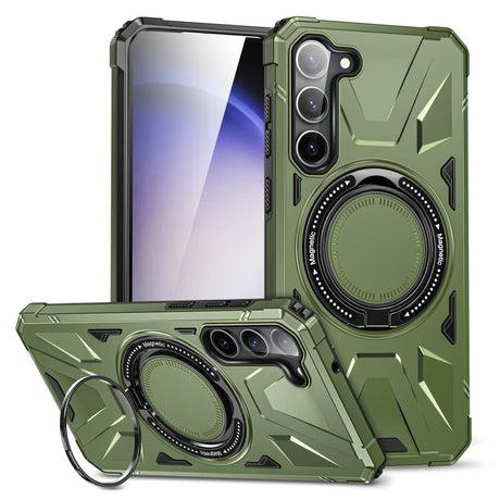 EIDERWOOD Samsung Galaxy S25+ (Plus) / S24+ (Plus) Håndværkercover med Kickstand og Magsafe-kompatibel - Grøn