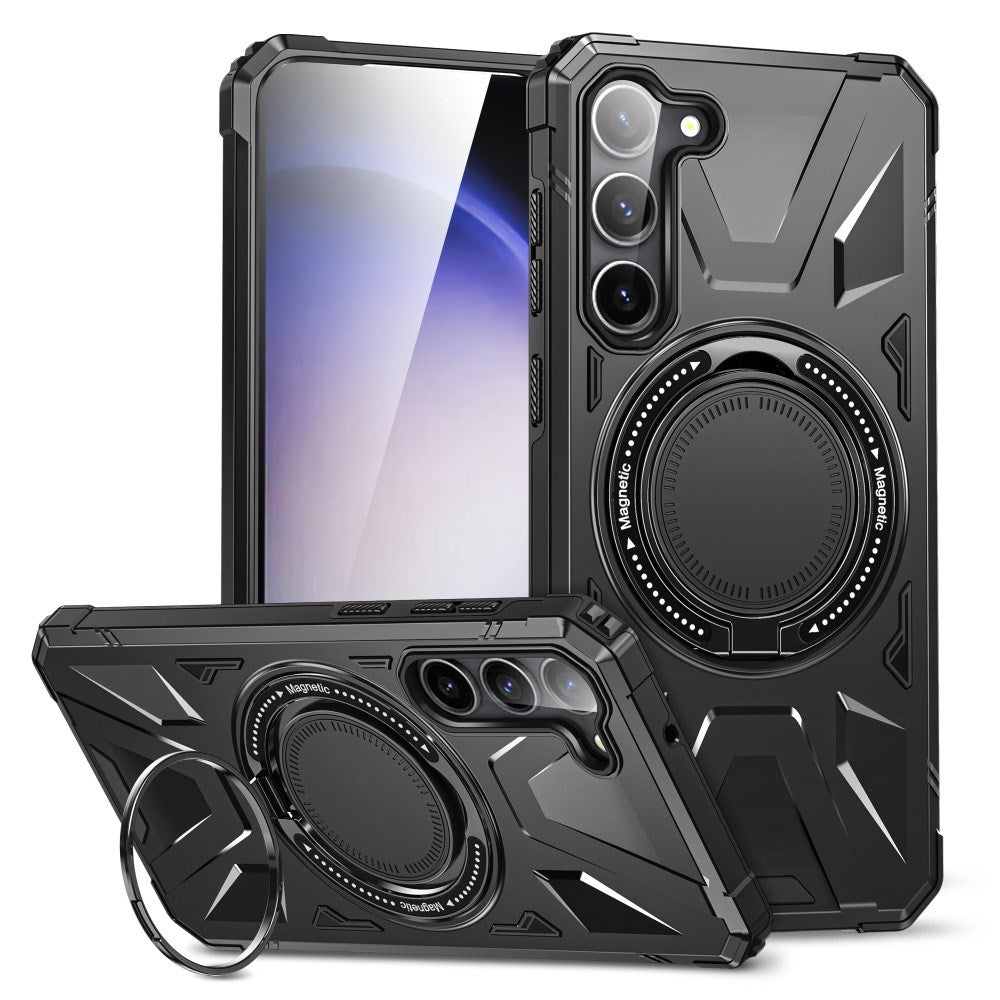 EIDERWOOD Samsung Galaxy S25+ / S24+ (Plus) Håndværkercover med Kickstand og Magsafe-kompatibel - Sort