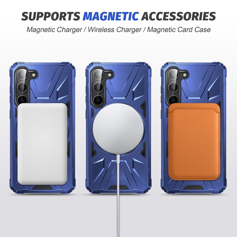 EIDERWOOD Samsung Galaxy S25+ / S24+ (Plus) Håndværkercover med Kickstand og Magsafe-kompatibel - Mørkeblå