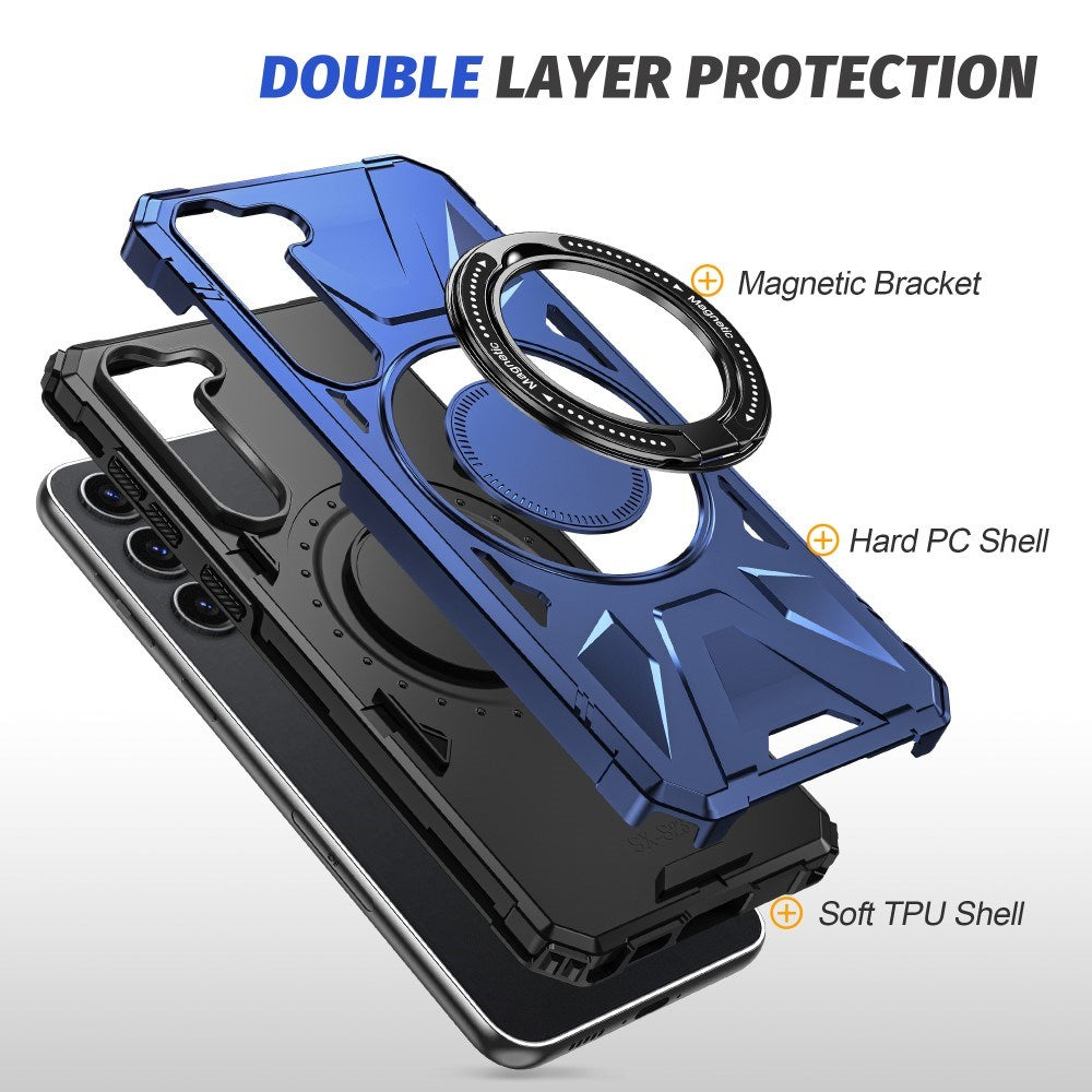 EIDERWOOD Samsung Galaxy S25+ / S24+ (Plus) Håndværkercover med Kickstand og Magsafe-kompatibel - Mørkeblå