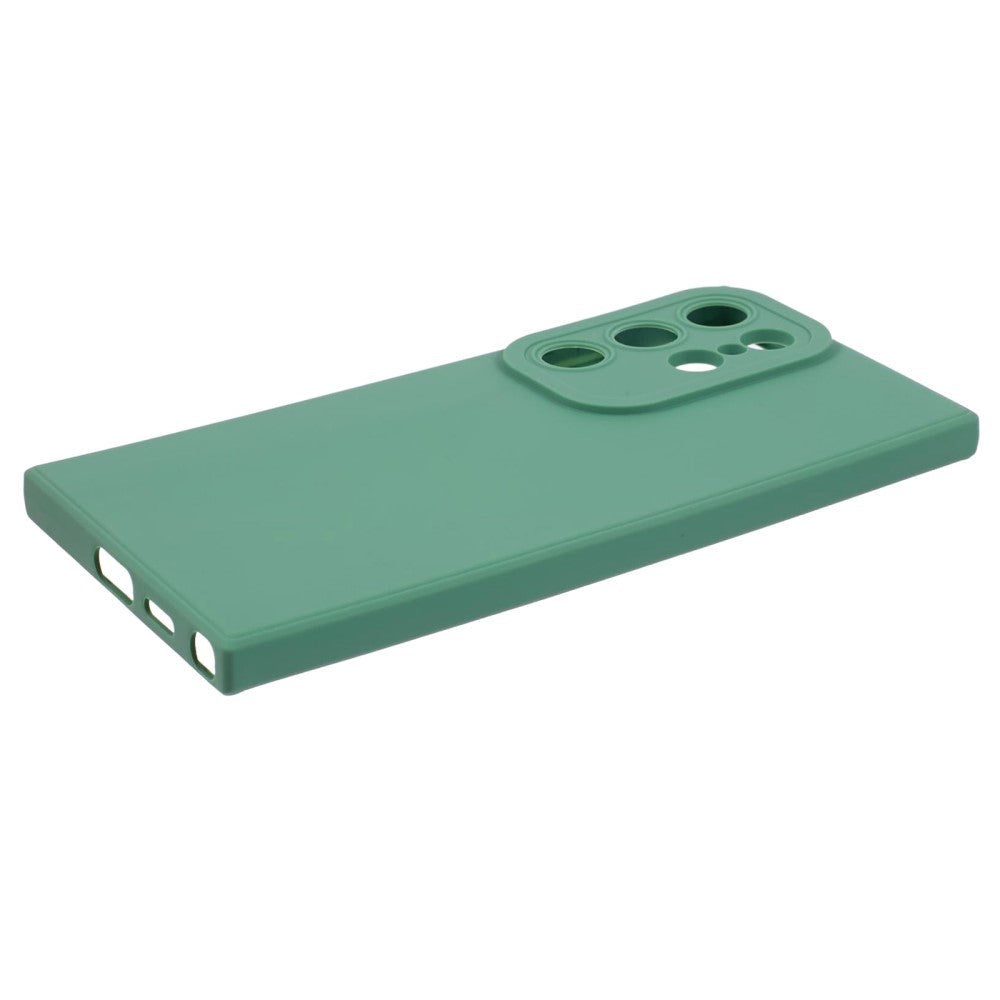 Samsung Galaxy S24 Ultra Mat Fleksibel Plastik Cover - Grøn