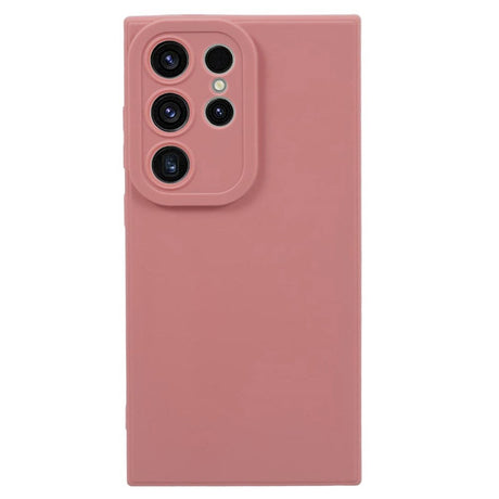 Samsung Galaxy S24 Ultra Mat Fleksibel Plastik Cover - Lyserød
