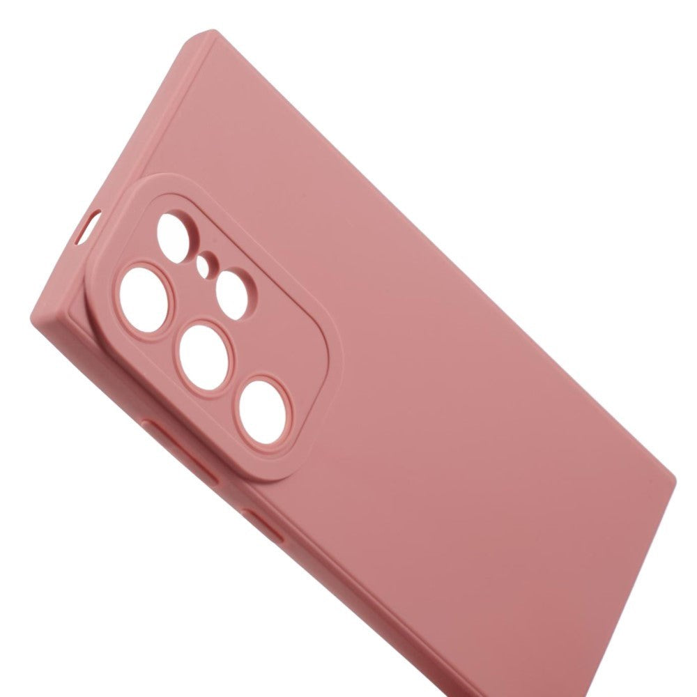 Samsung Galaxy S24 Ultra Mat Fleksibel Plastik Cover - Lyserød