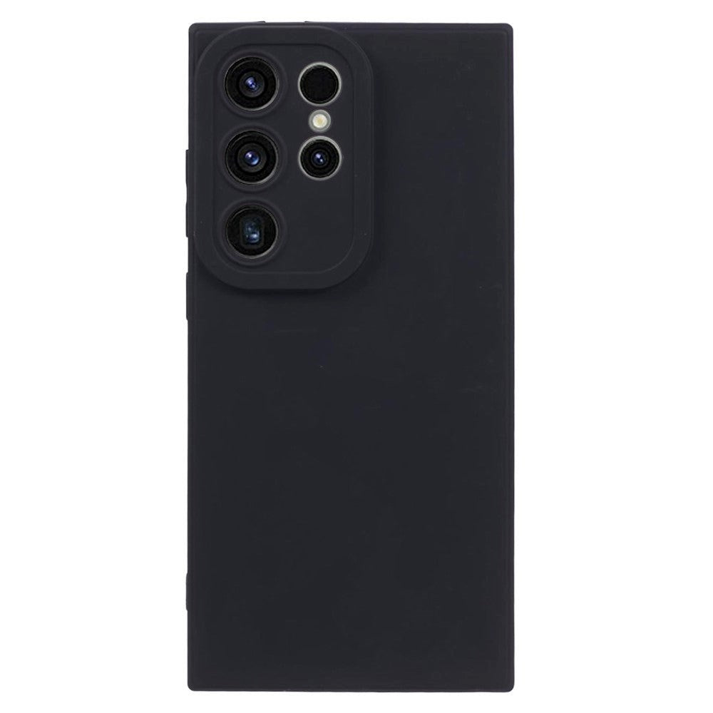 Samsung Galaxy S24 Ultra Mat Fleksibel Plastik Cover - Sort