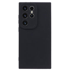 Samsung Galaxy S24 Ultra Mat Fleksibel Plastik Cover - Sort