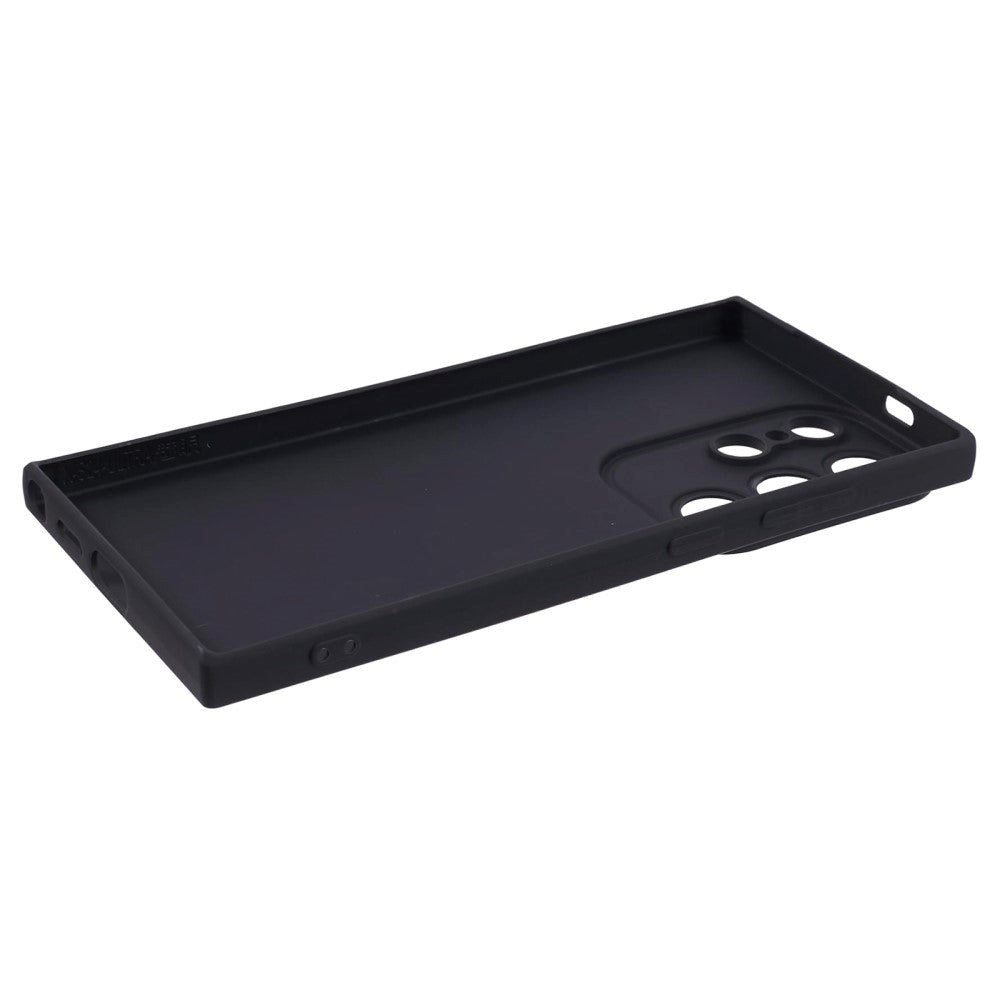 Samsung Galaxy S24 Ultra Mat Fleksibel Plastik Cover - Sort