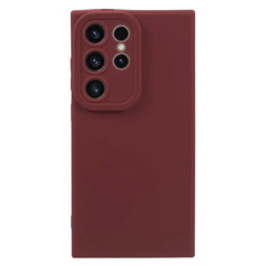 Samsung Galaxy S24 Ultra Mat Fleksibel Plastik Cover - Rød