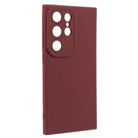 Samsung Galaxy S24 Ultra Mat Fleksibel Plastik Cover - Rød