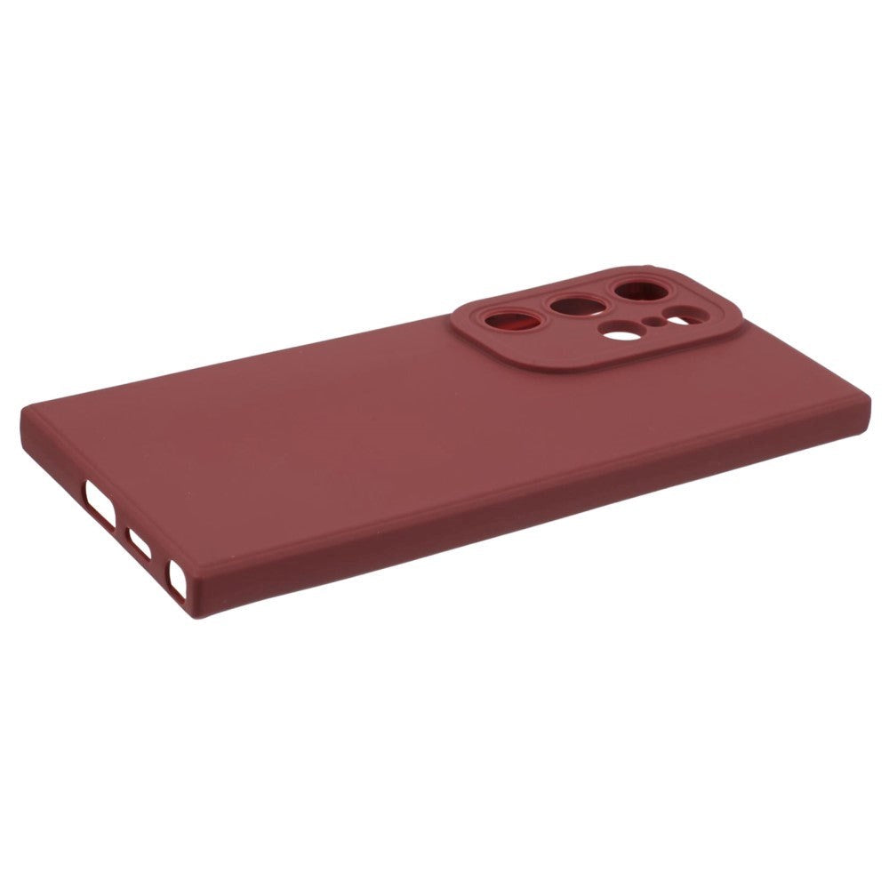 Samsung Galaxy S24 Ultra Mat Fleksibel Plastik Cover - Rød
