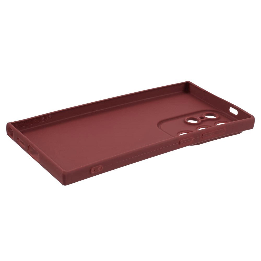 Samsung Galaxy S24 Ultra Mat Fleksibel Plastik Cover - Rød
