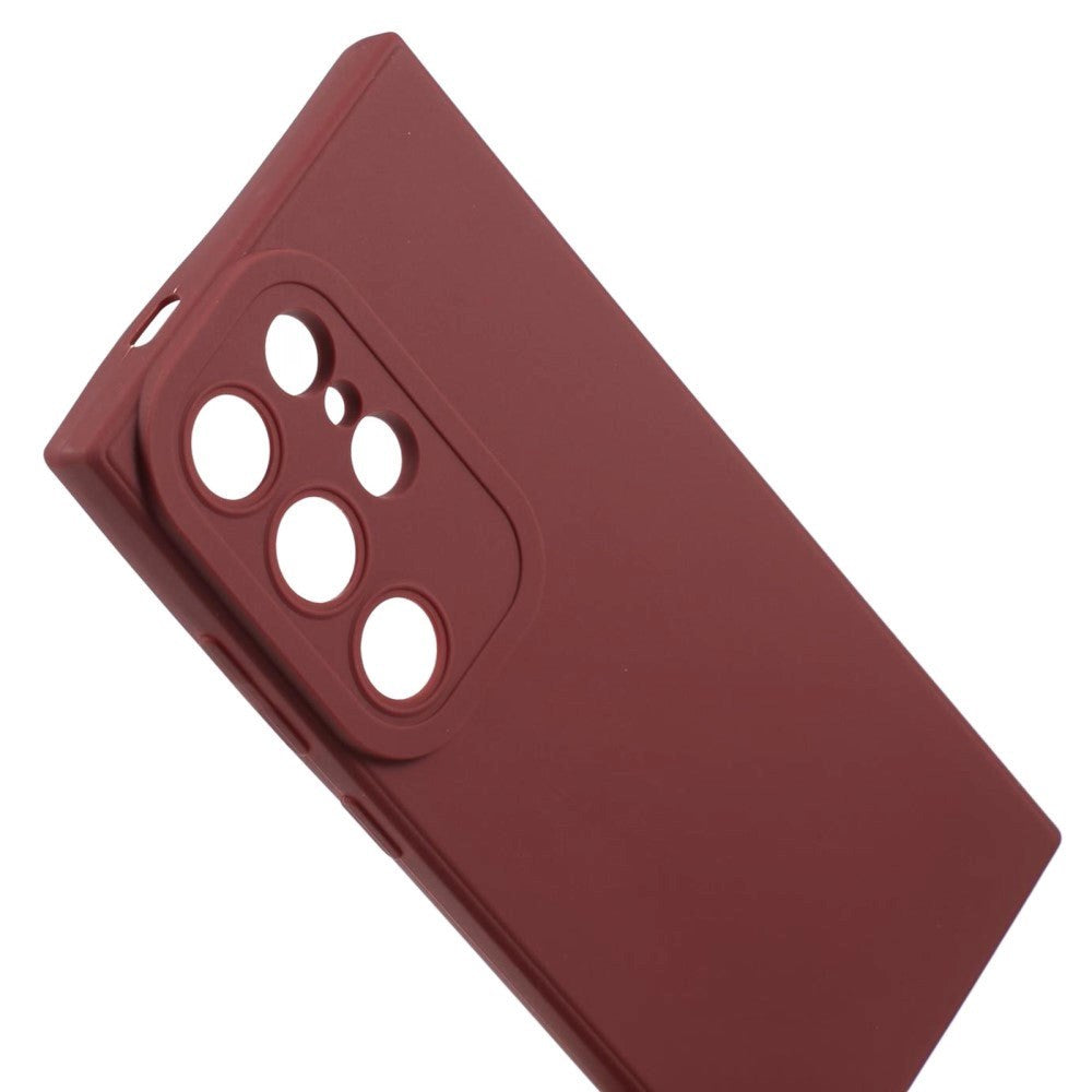 Samsung Galaxy S24 Ultra Mat Fleksibel Plastik Cover - Rød