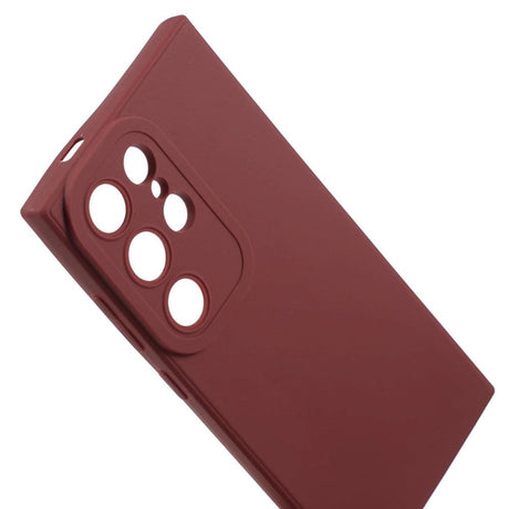 Samsung Galaxy S24 Ultra Mat Fleksibel Plastik Cover - Rød
