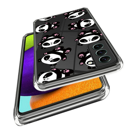 Samsung Galaxy S24 Fleksibelt Gennemsigtigt Cover m. Print - Pandaer
