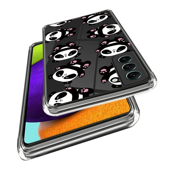 Samsung Galaxy S24 Fleksibelt Gennemsigtigt Cover m. Print - Pandaer