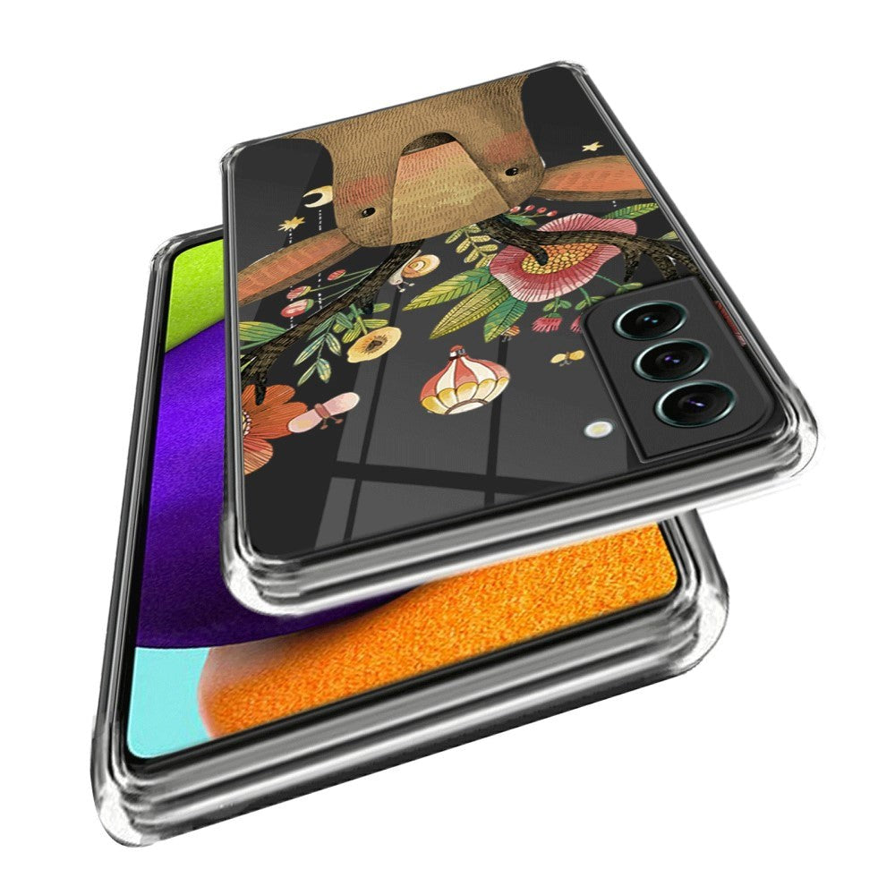 Samsung Galaxy S24 Fleksibelt Gennemsigtigt Cover m. Print - Hjort