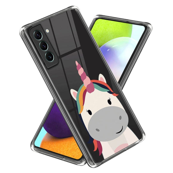Samsung Galaxy S24+ (Plus) Fleksibelt Plastik Cover m. Motiv - Enhjørning